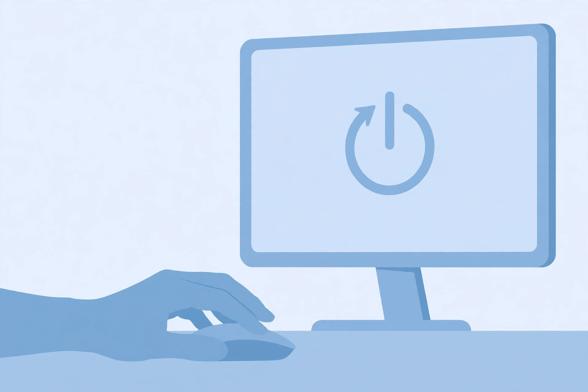 Restarting a Windows PC to fix taskbar problems